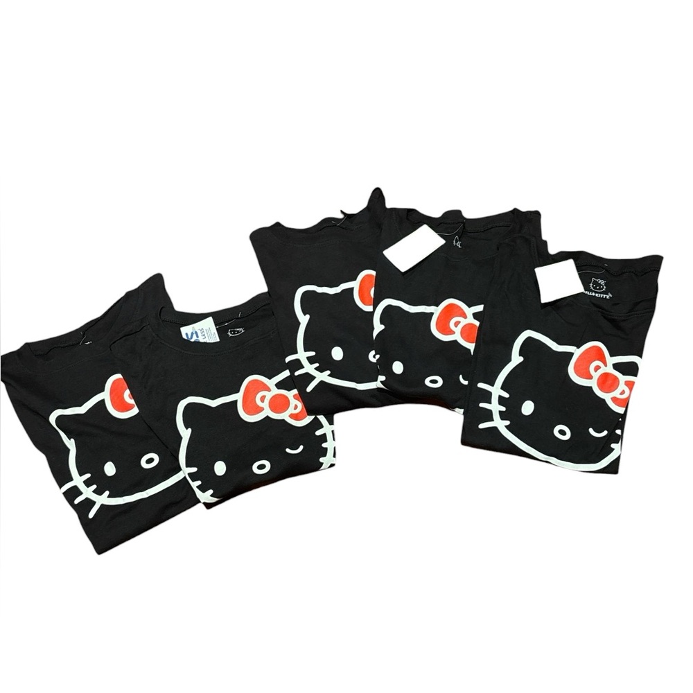 Hello Kitty Black and Red Short Sleeve Tee